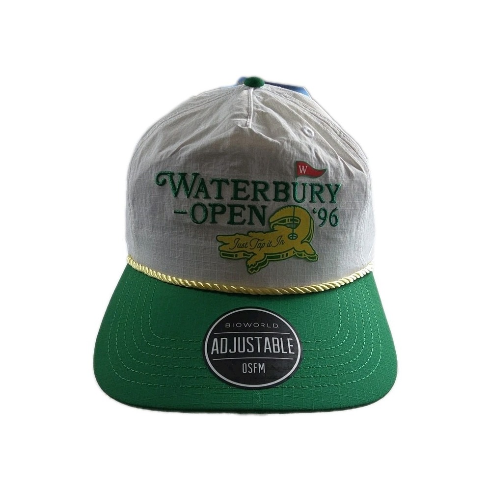 Waterbury Open '96 Happy Gilmore Golfer Rope Snapback Hat Adam Sandler Movie NWT